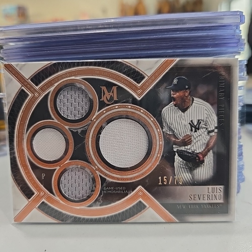 Luis‎ Severino 2018 Topps Primary Pieces Quad Materials Card #SPQR-LS  # /75